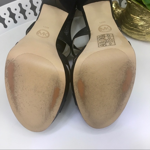 Michael Kors Gideon Sparkle Stiletto Leather Heels - Picture 8 of 8